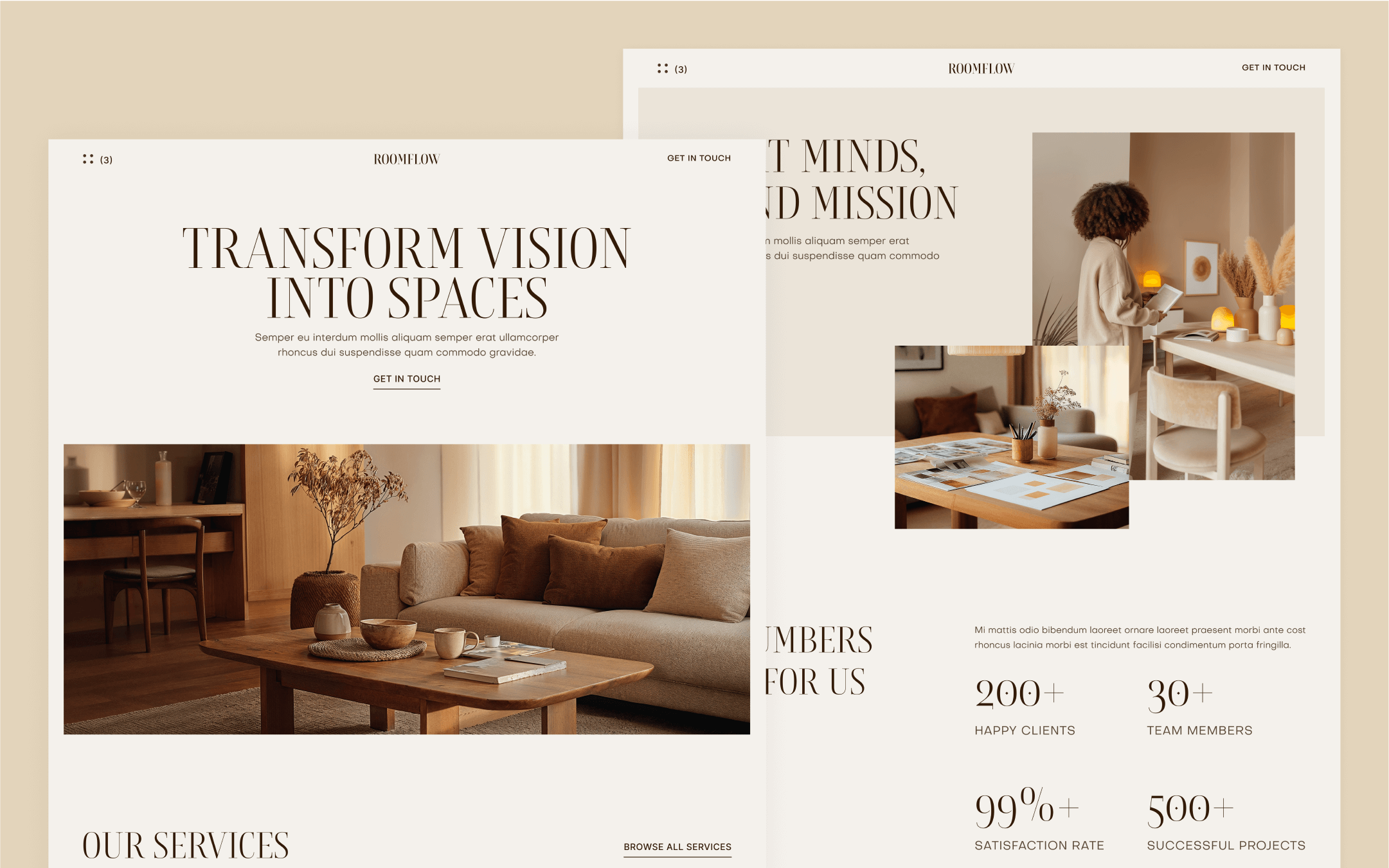 RoomFlow Webflow Template