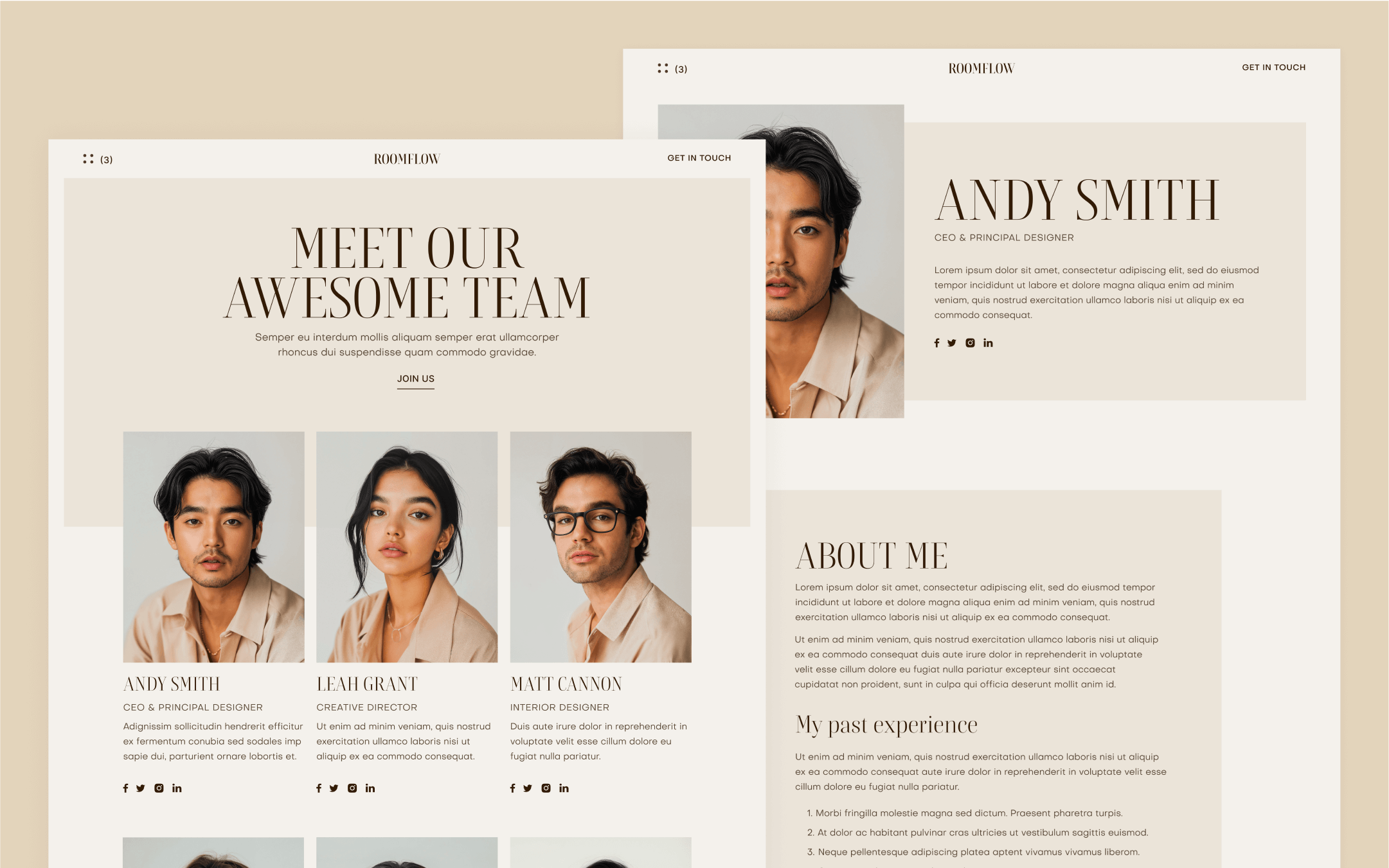 RoomFlow Webflow Template