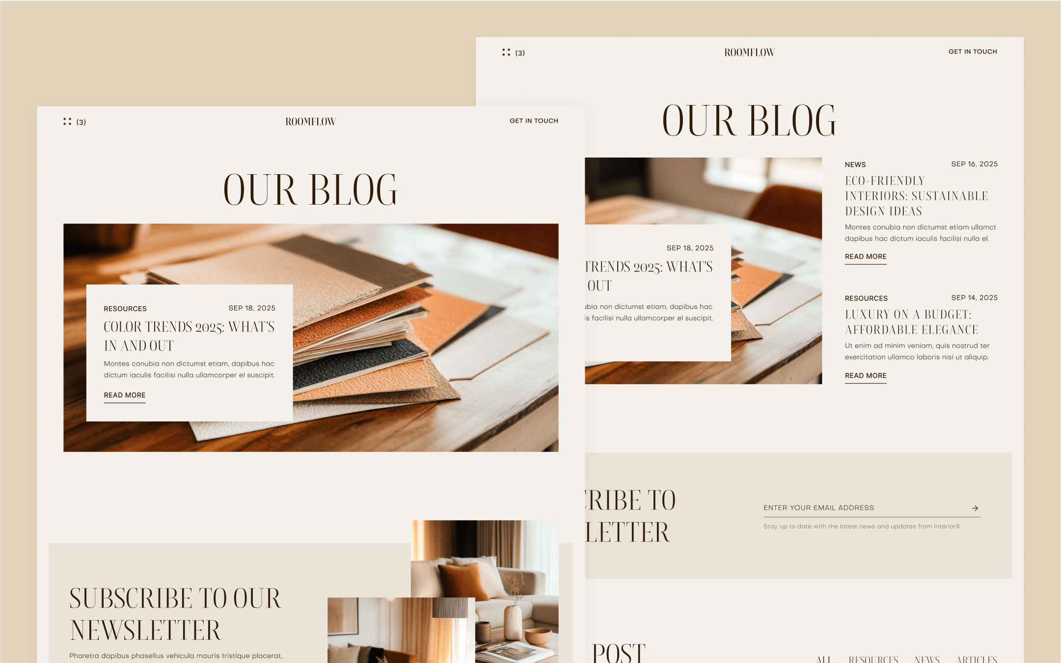 RoomFlow Webflow Template