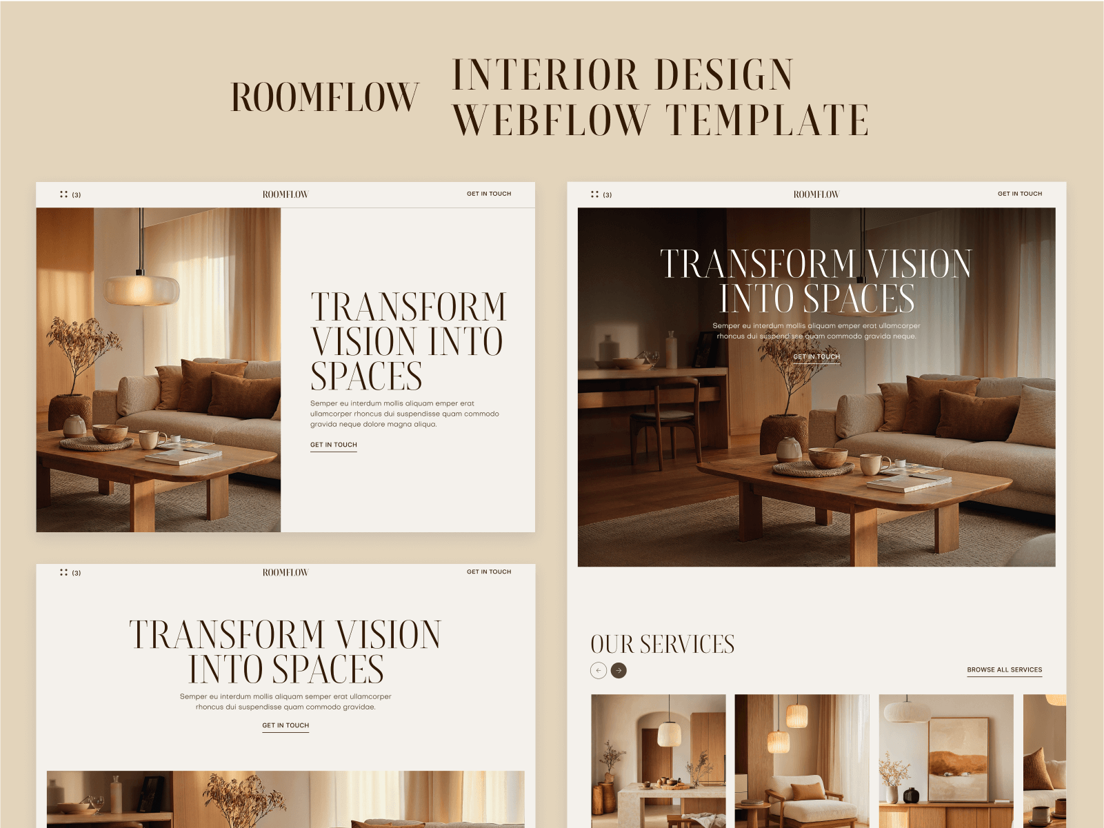 Interior Design Webflow Template