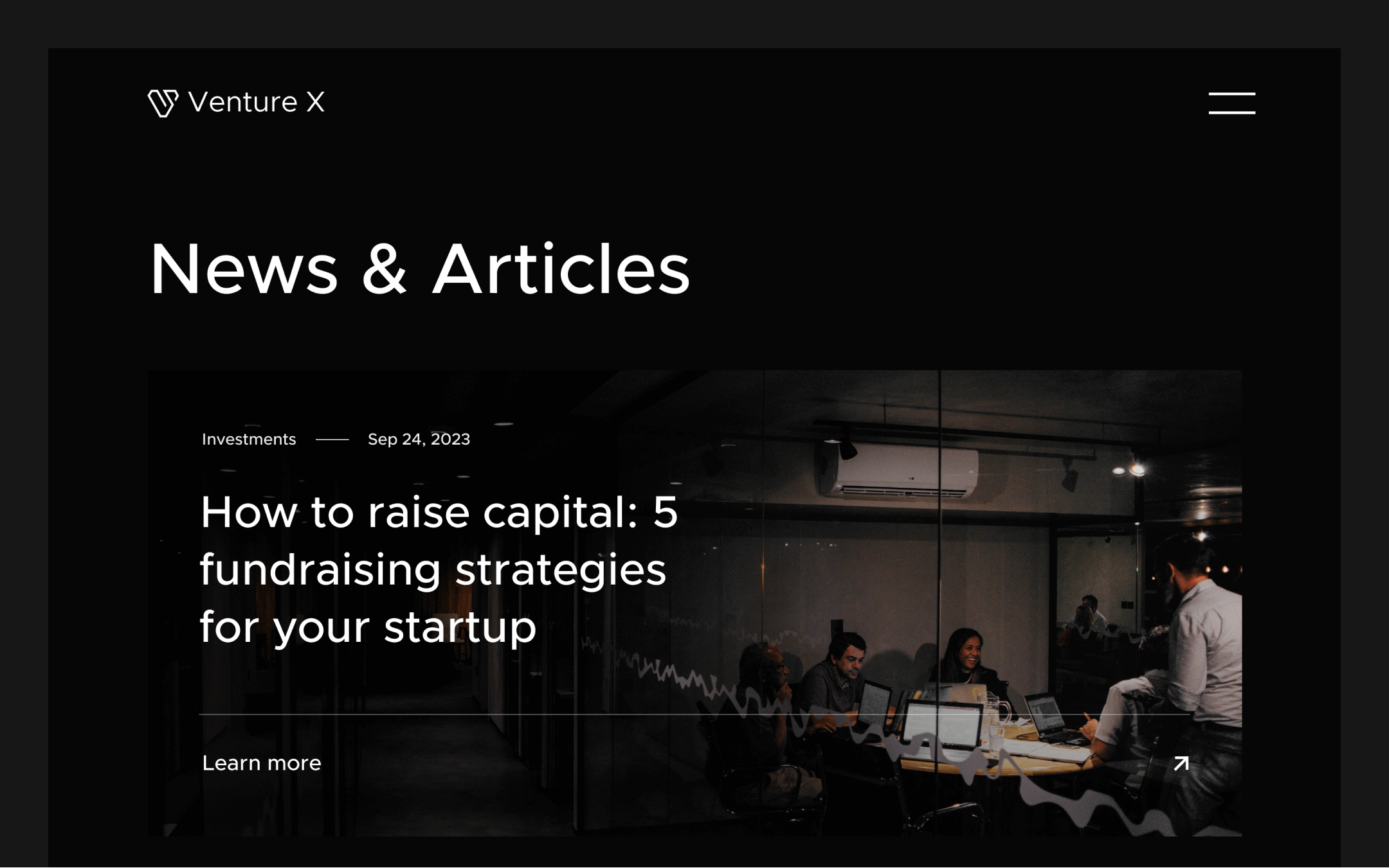 Venture X Webflow Template