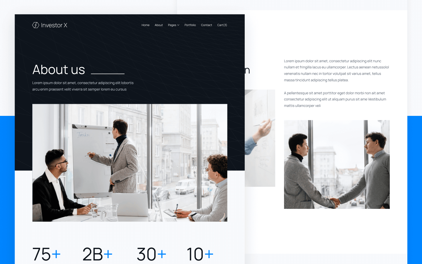 Investor X Webflow Template