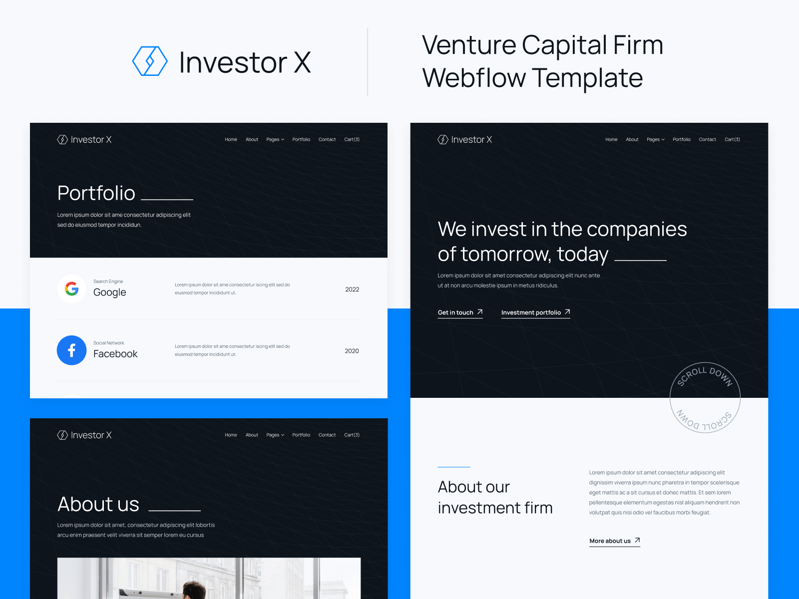 Investor Webflow Website Template