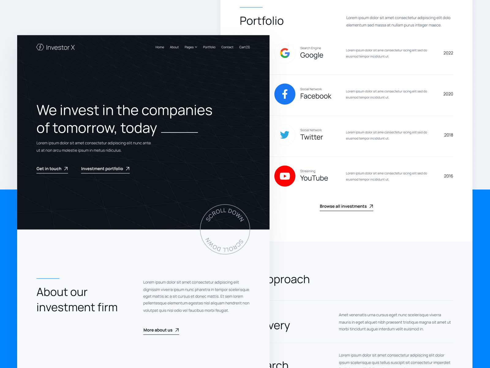 Investor & Investment Firm Webflow Template