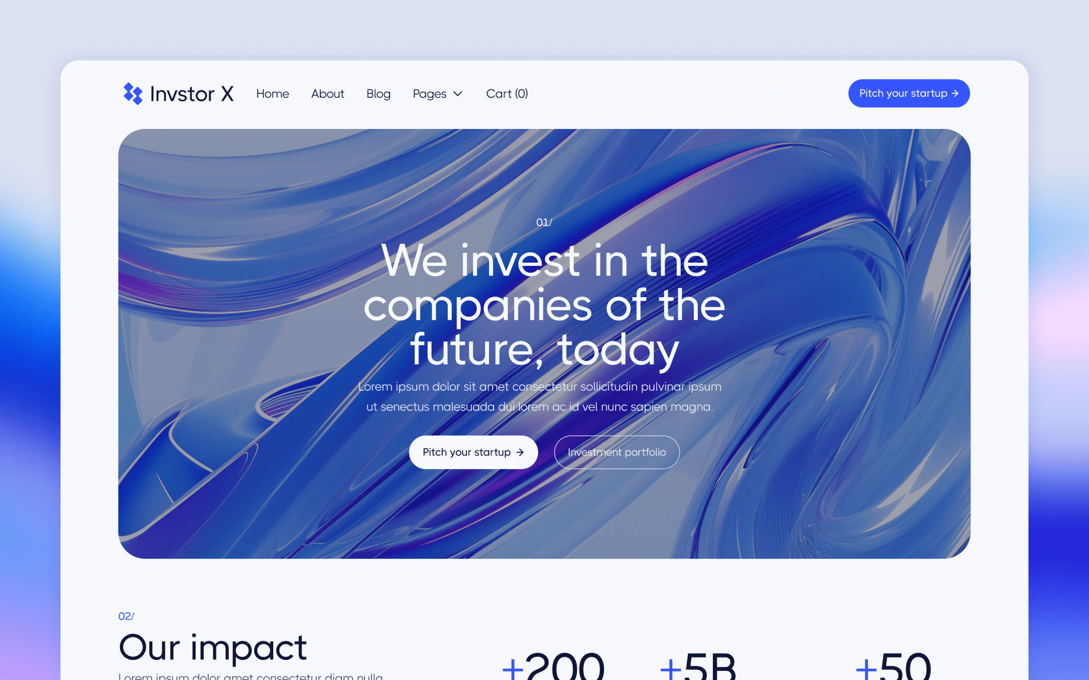 Invstor X Webflow Template