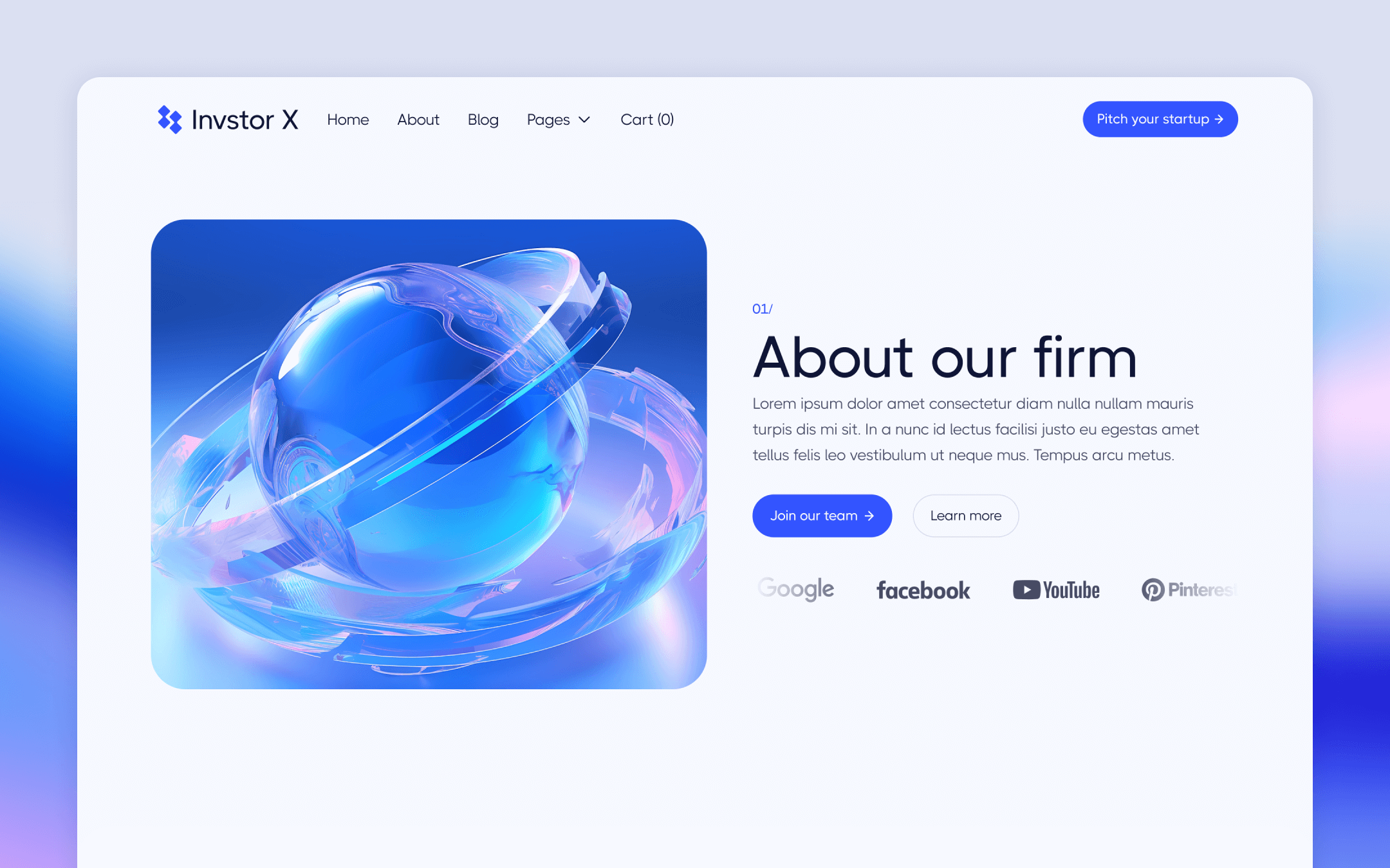 Invstor X Webflow Template