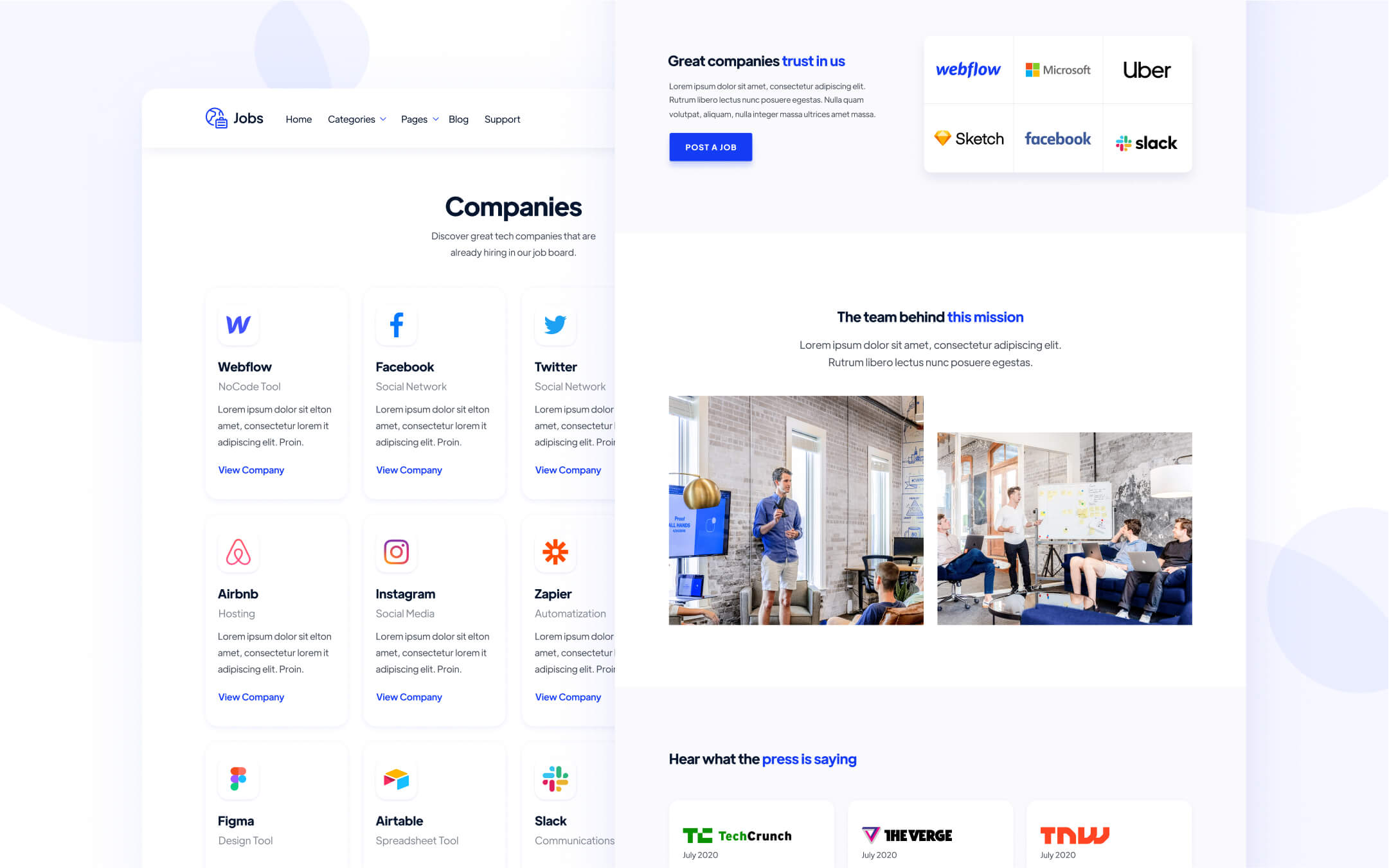 Jobs Webflow Template