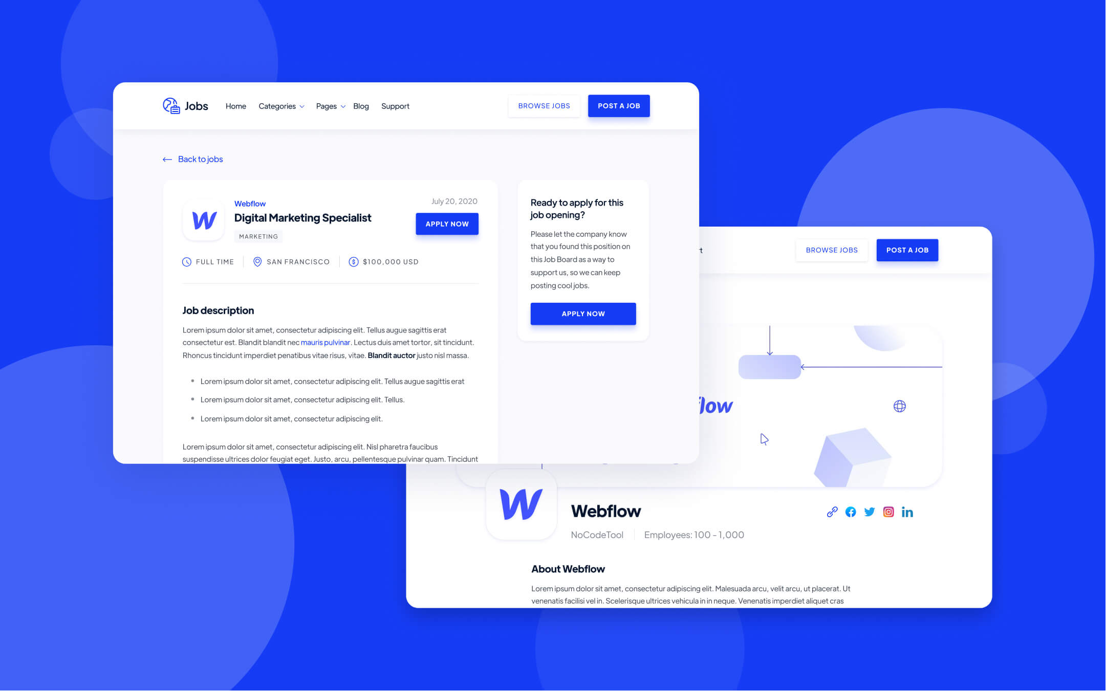 Jobs Webflow Template