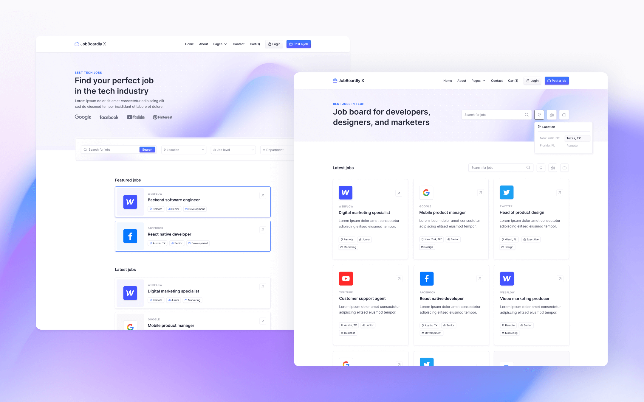 Job Portal Webflow Template