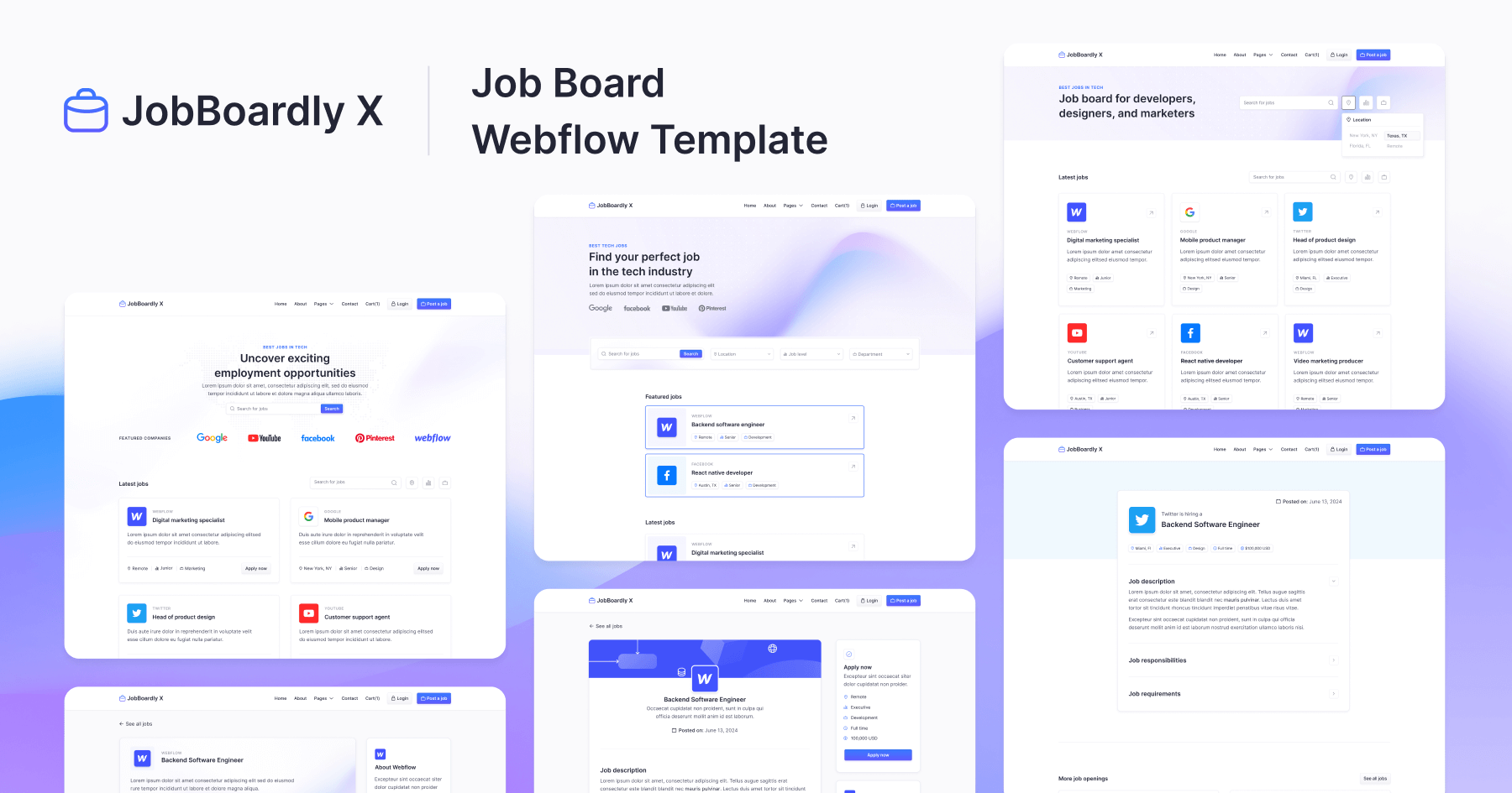 Job Board Webflow Template