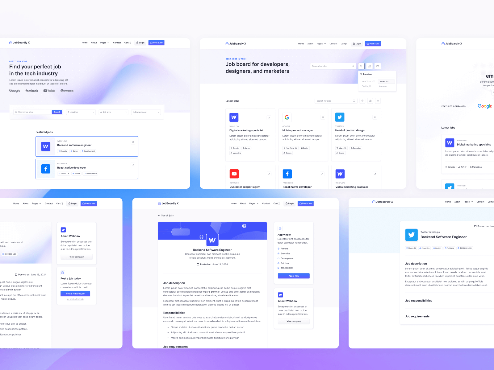 Job Board Webflow Theme