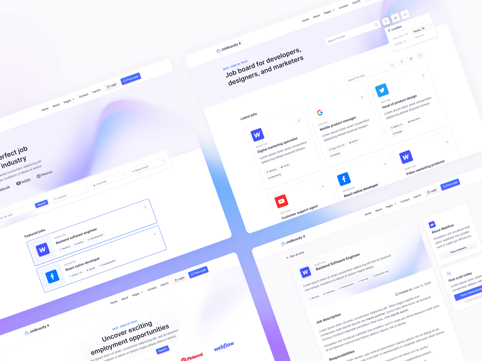 Job Listing Webflow Template