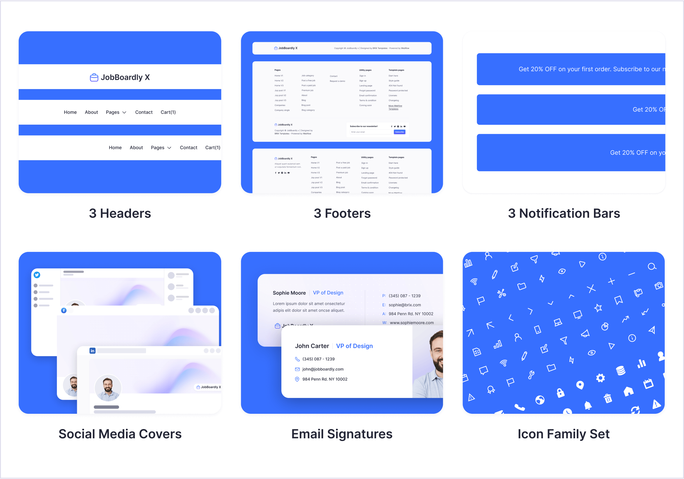 JobBoardly X - Webflow Template Benefits