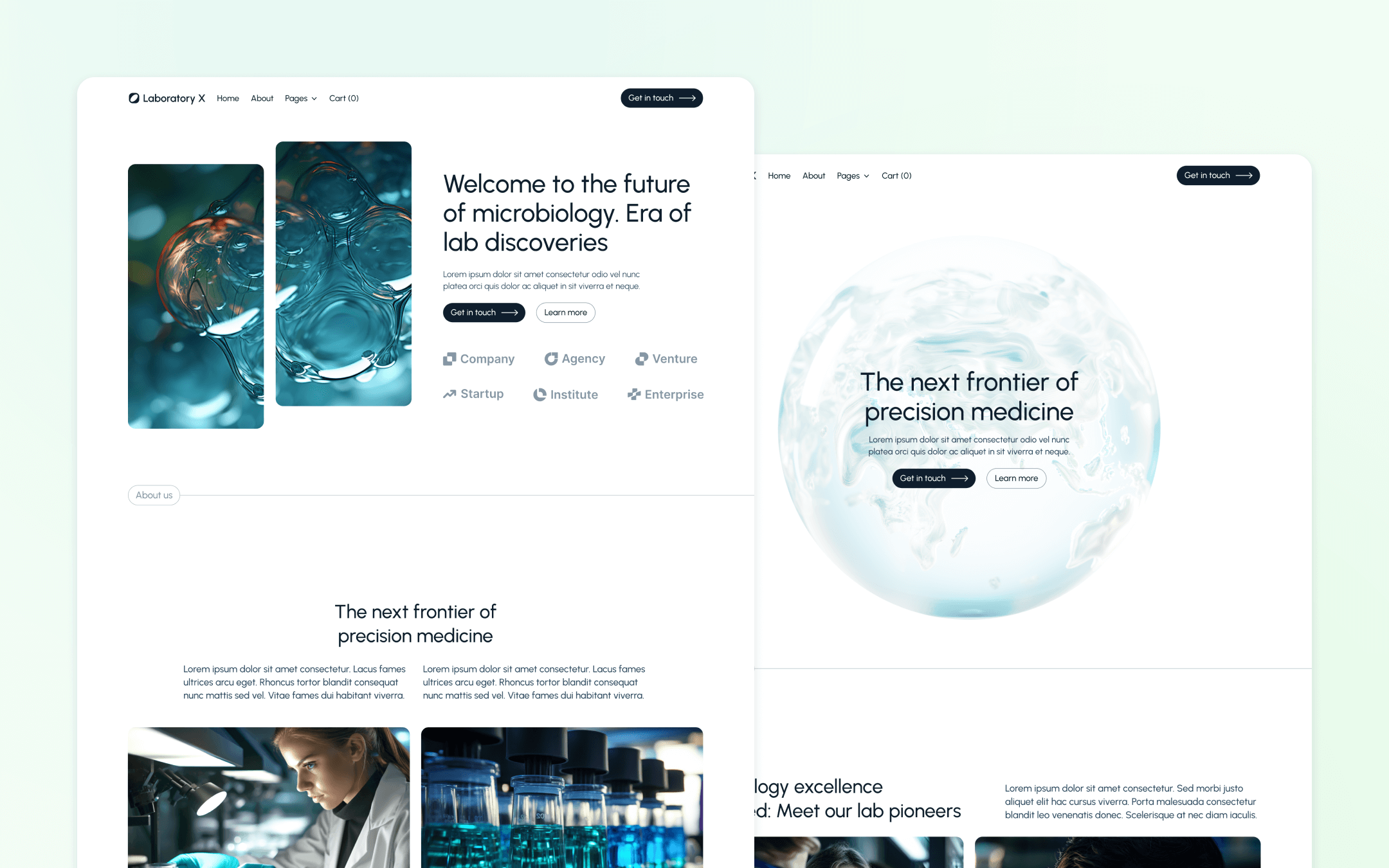 Laboratory X Webflow Template