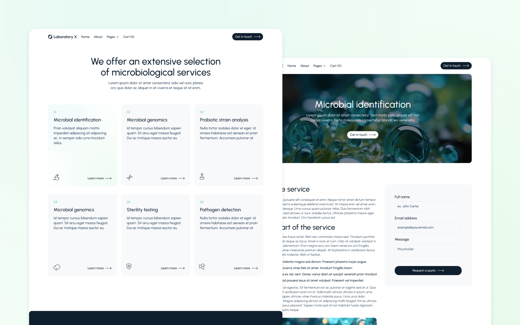 Laboratory X Webflow Template