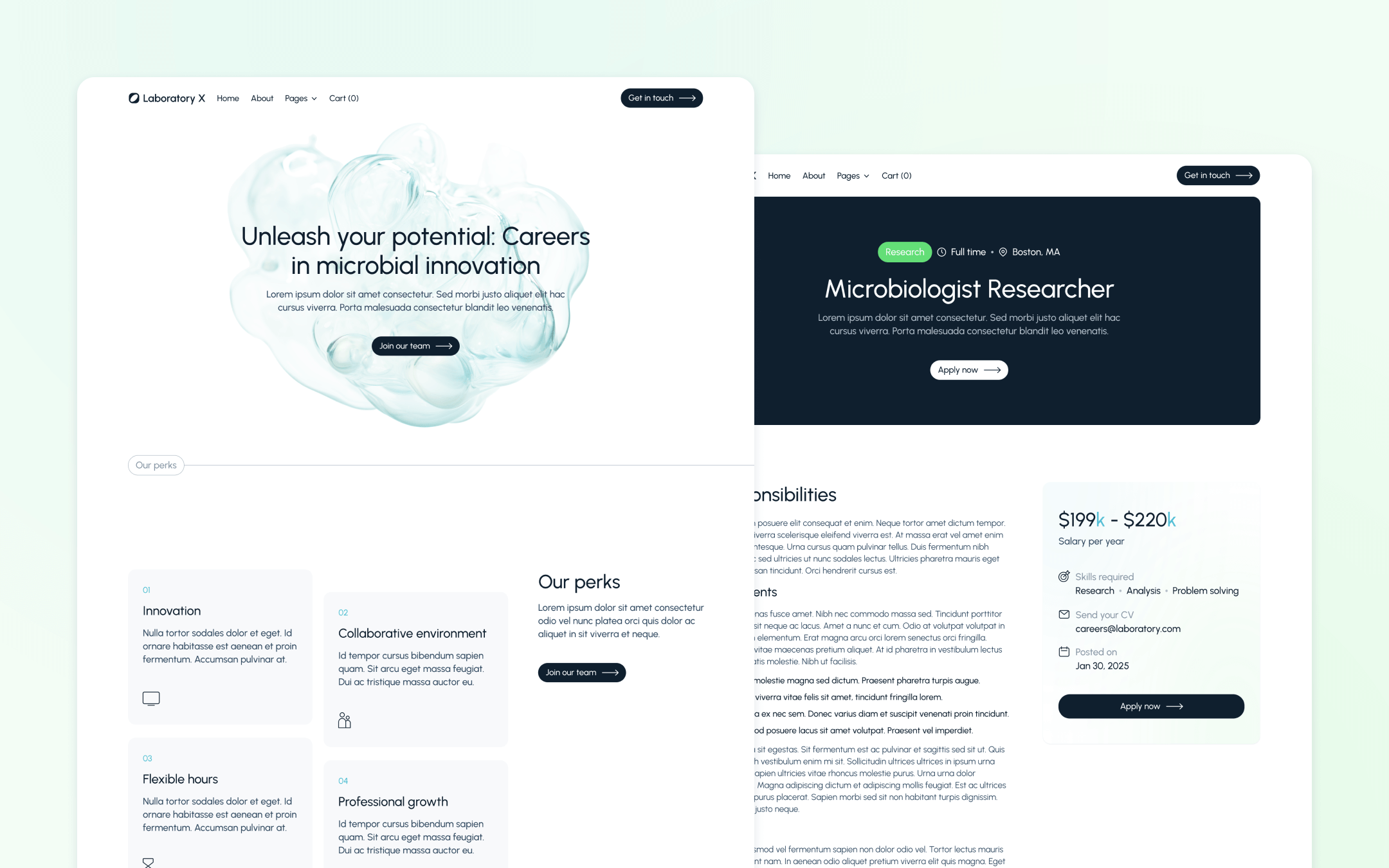 Laboratory X Webflow Template