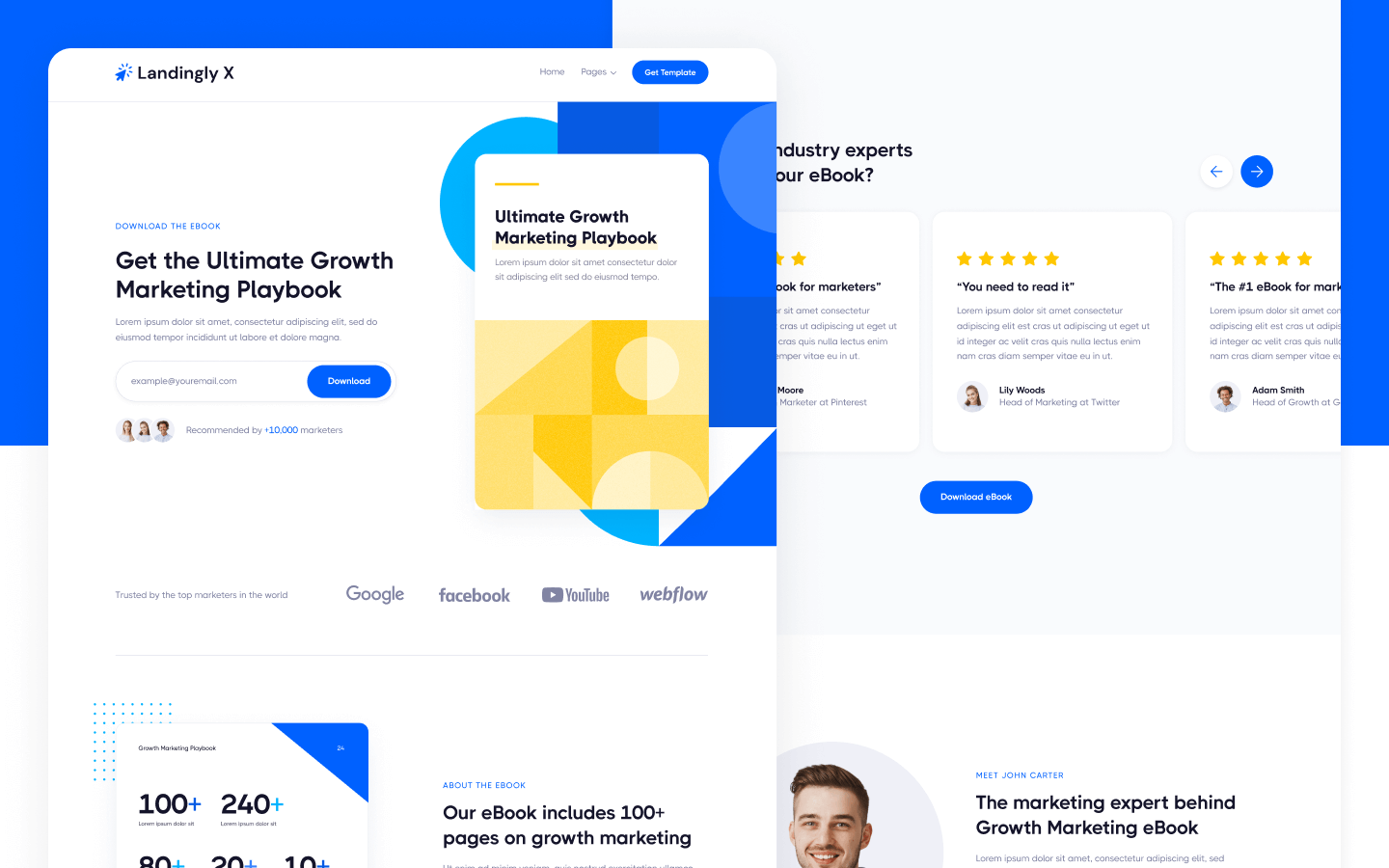 Landing Page Webflow Template & UI Kit