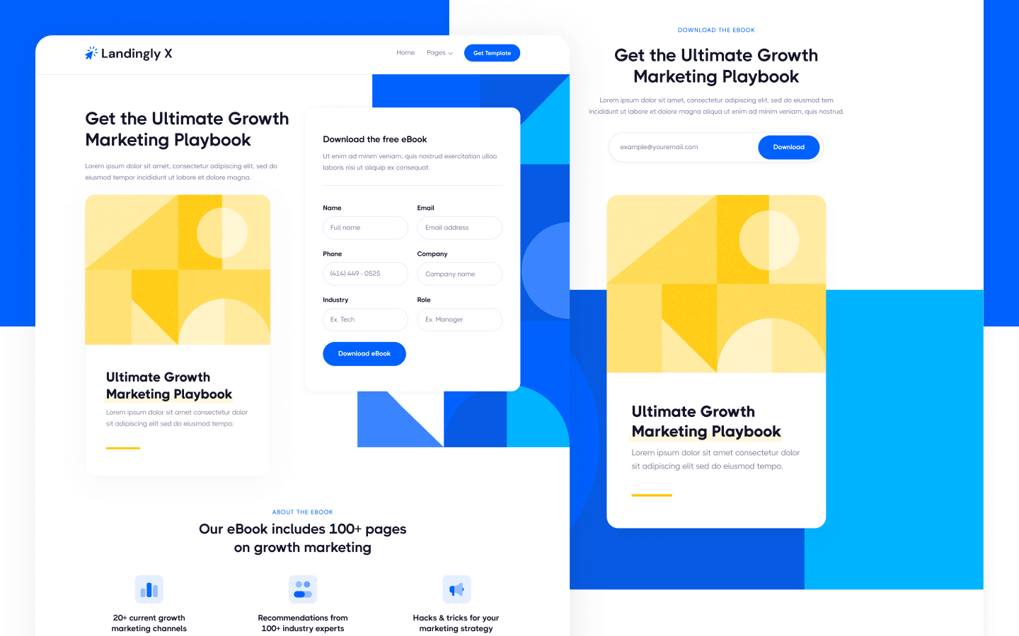 Landingly X Webflow Template