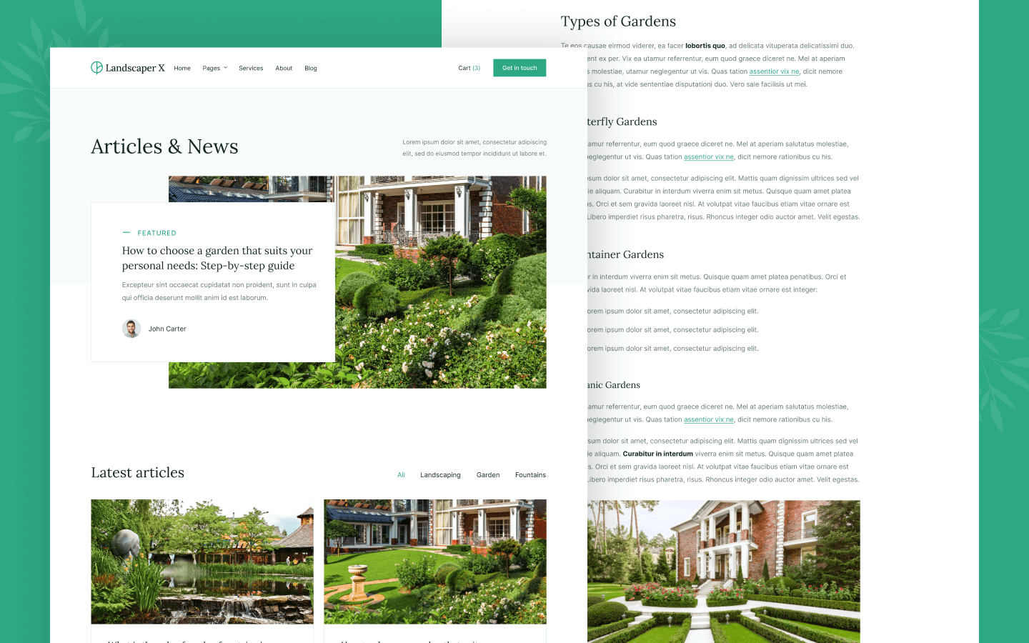 Landscaper X Webflow Template