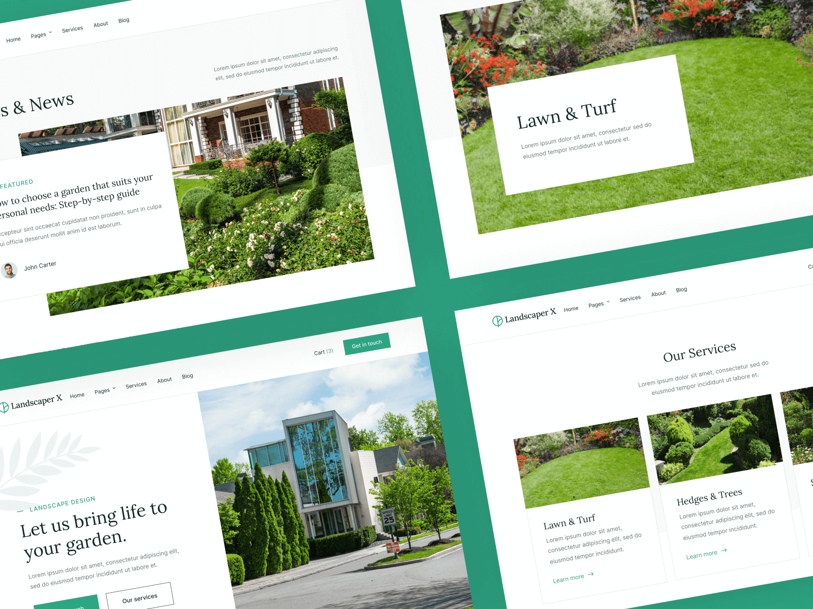 Garden Designer Webflow Template