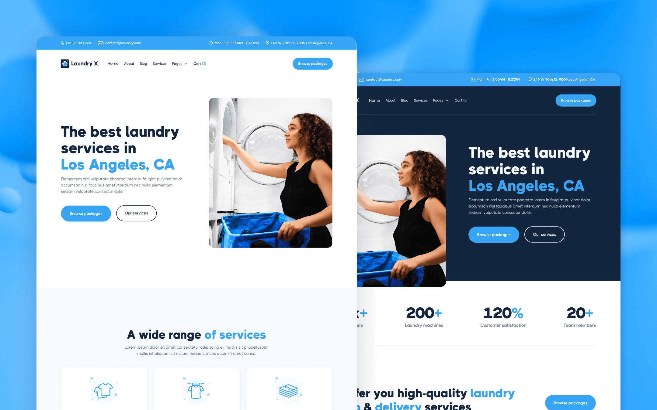 Laundry X Webflow Template