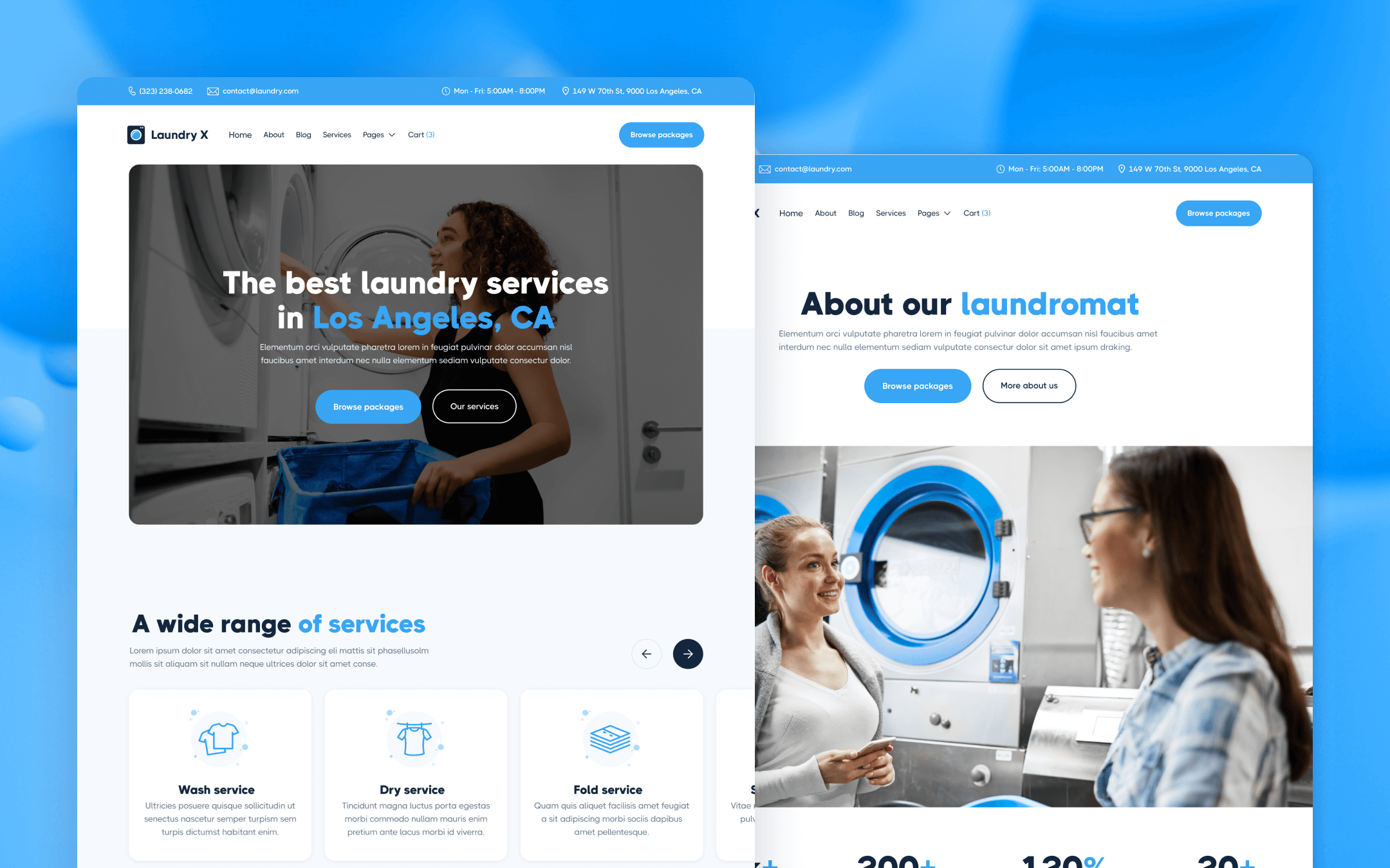 Laundry X Webflow Template