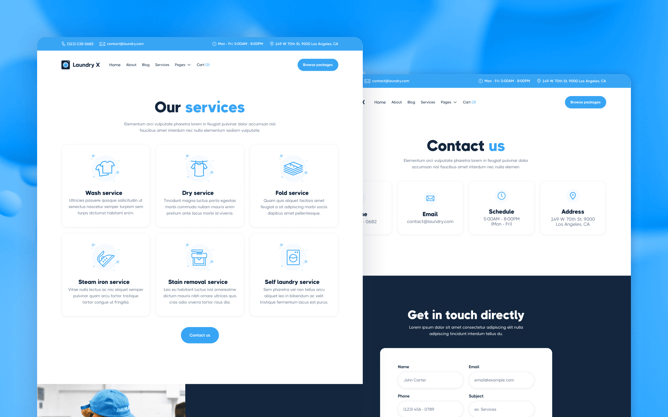 Laundry X Webflow Template