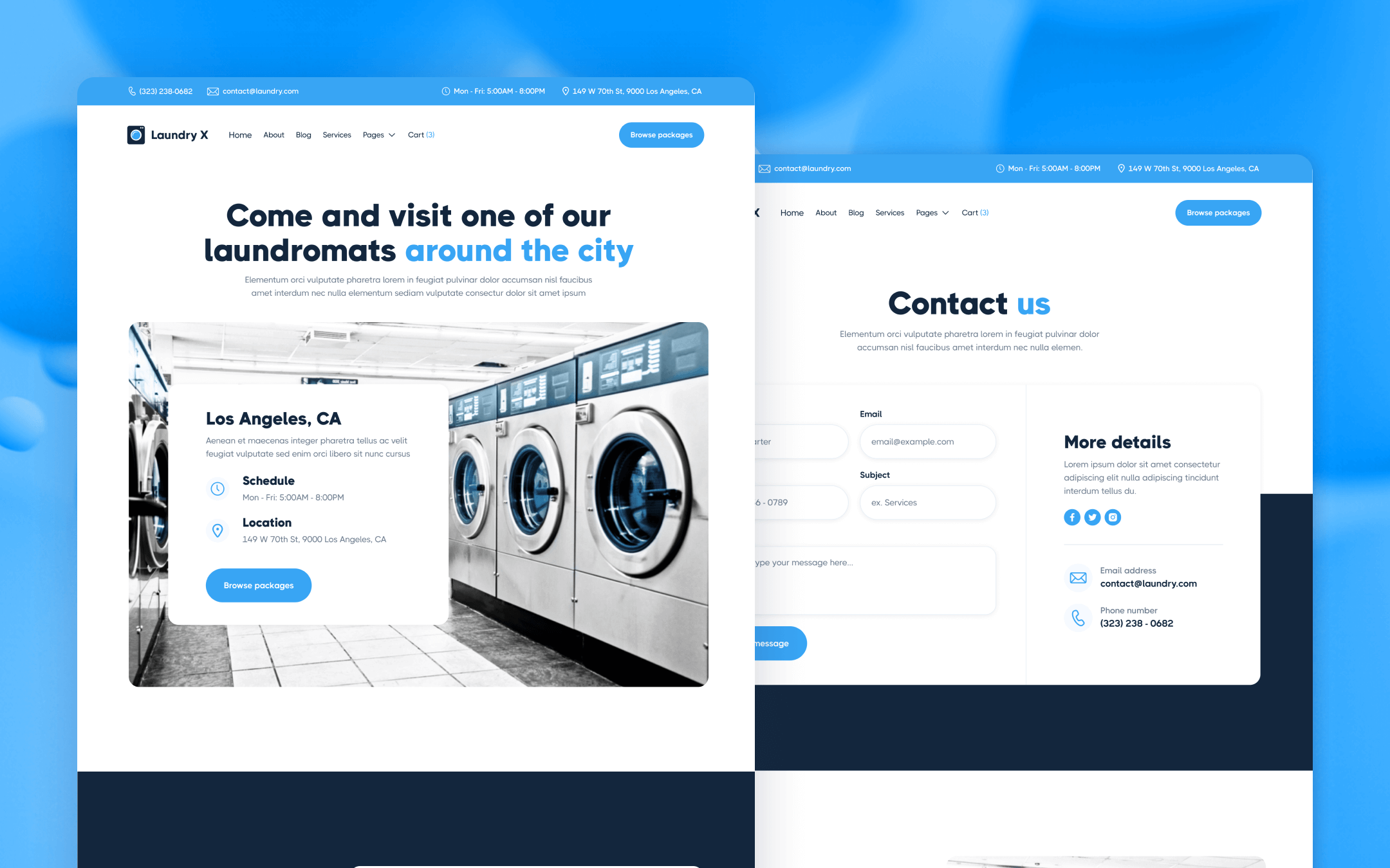 Laundry X Webflow Template