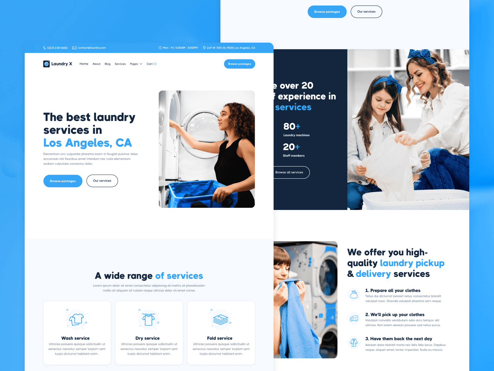Laundromat Webflow Template