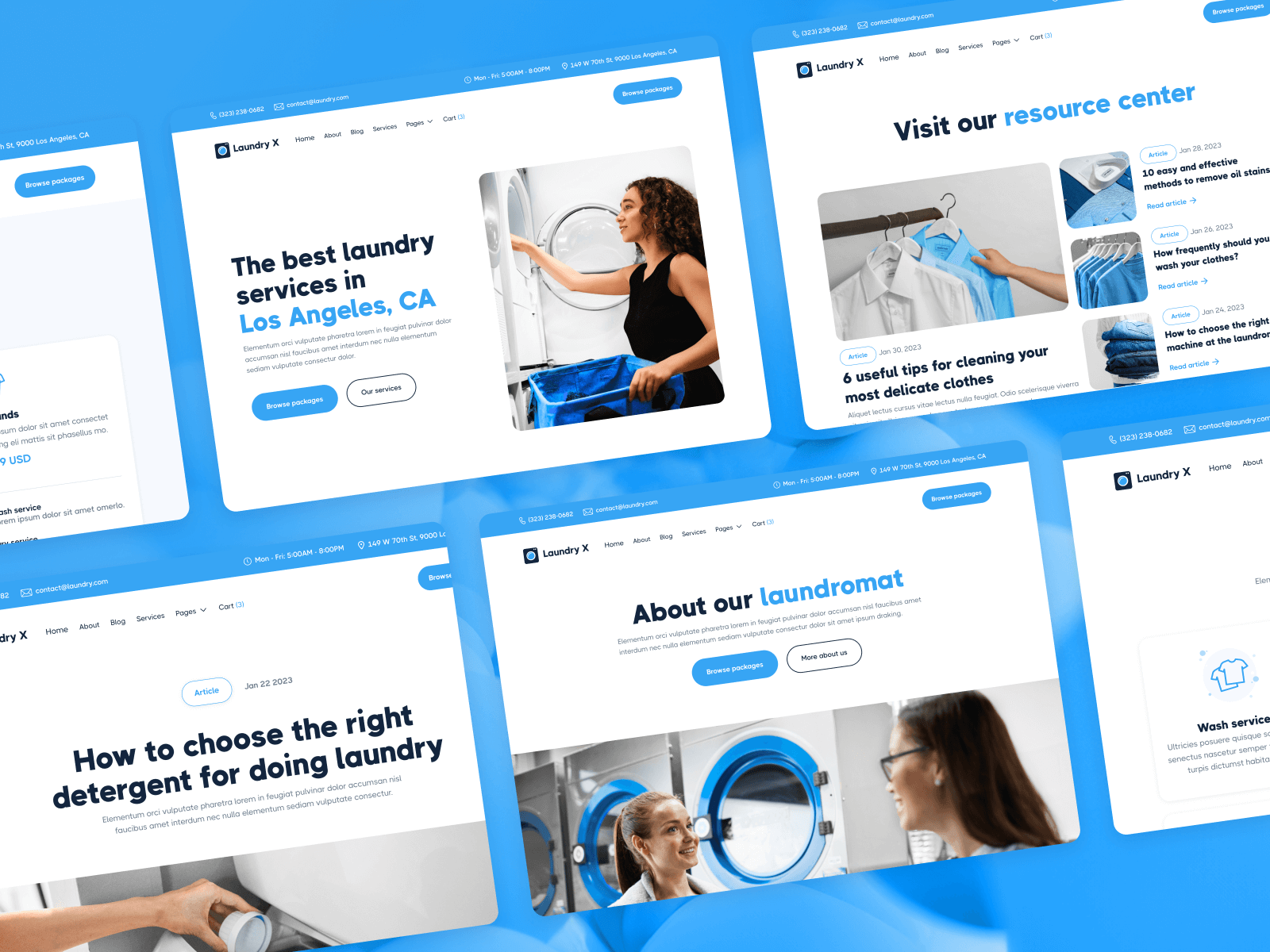 Laundry Services Webflow Template