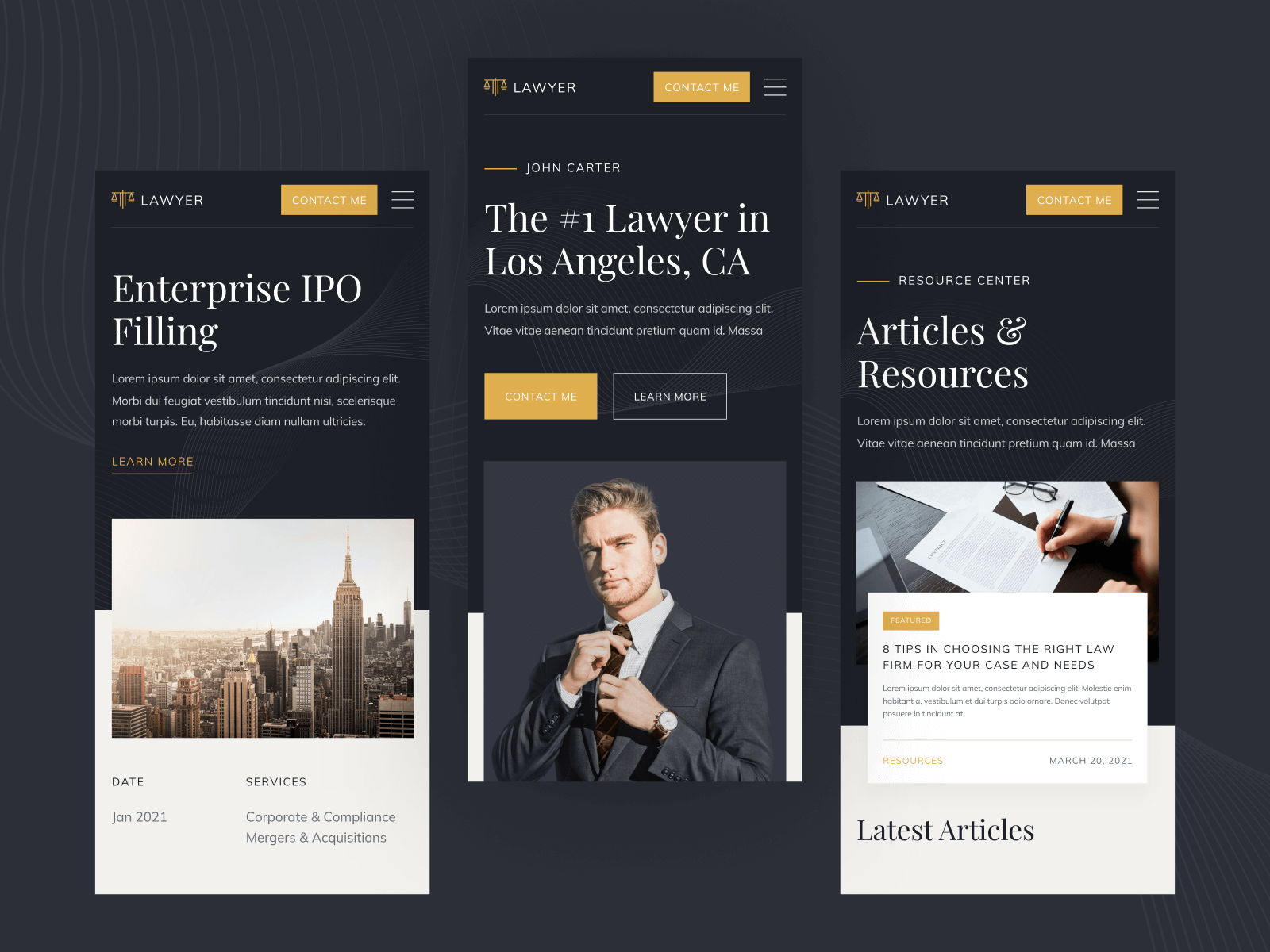 Webflow Template for Lawyers