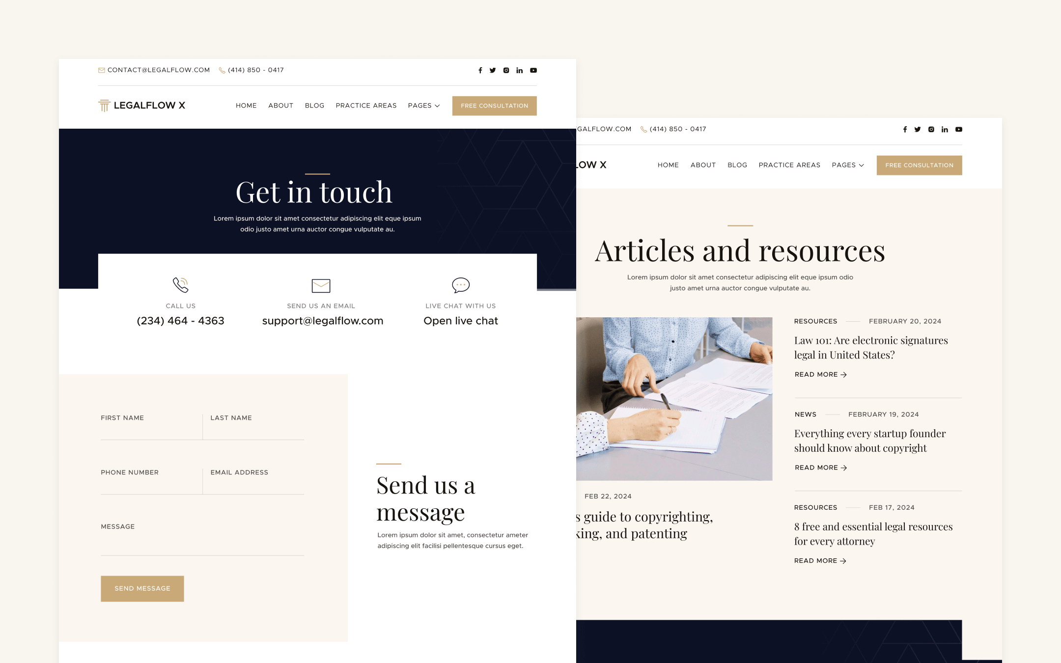 LegalFlow X Webflow Template