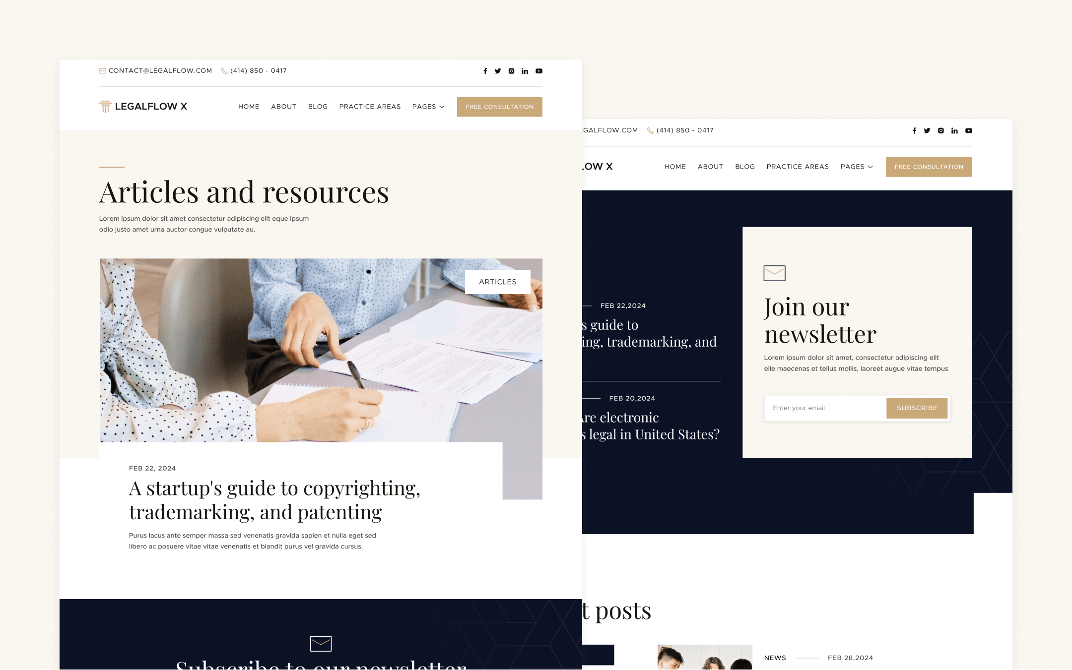 LegalFlow X Webflow Template