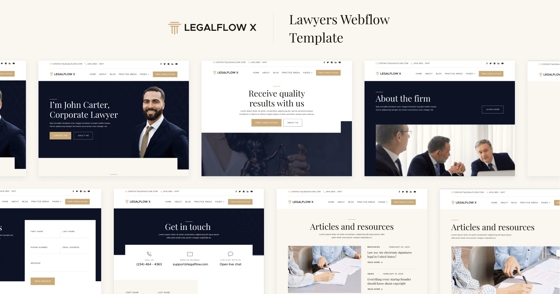 Lawyers Webflow Template