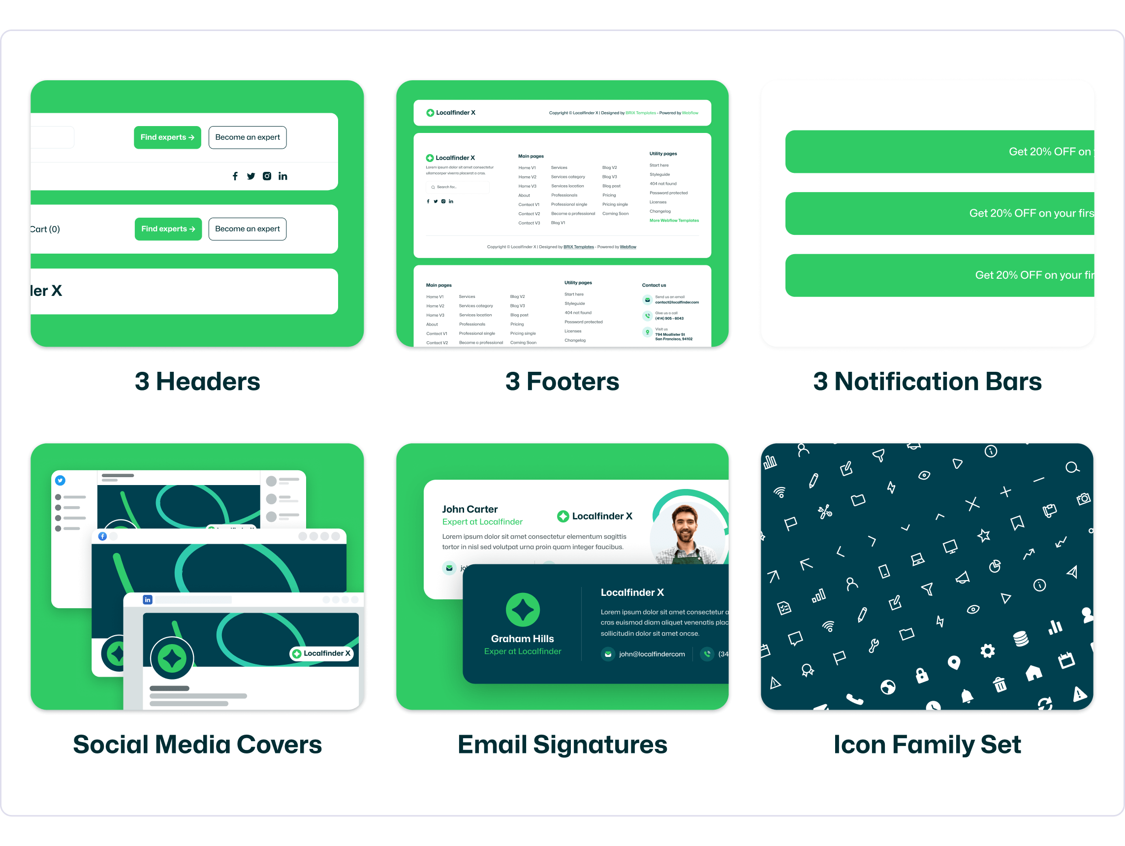 LocalFinder X | Local Listing Webflow Template Benefits