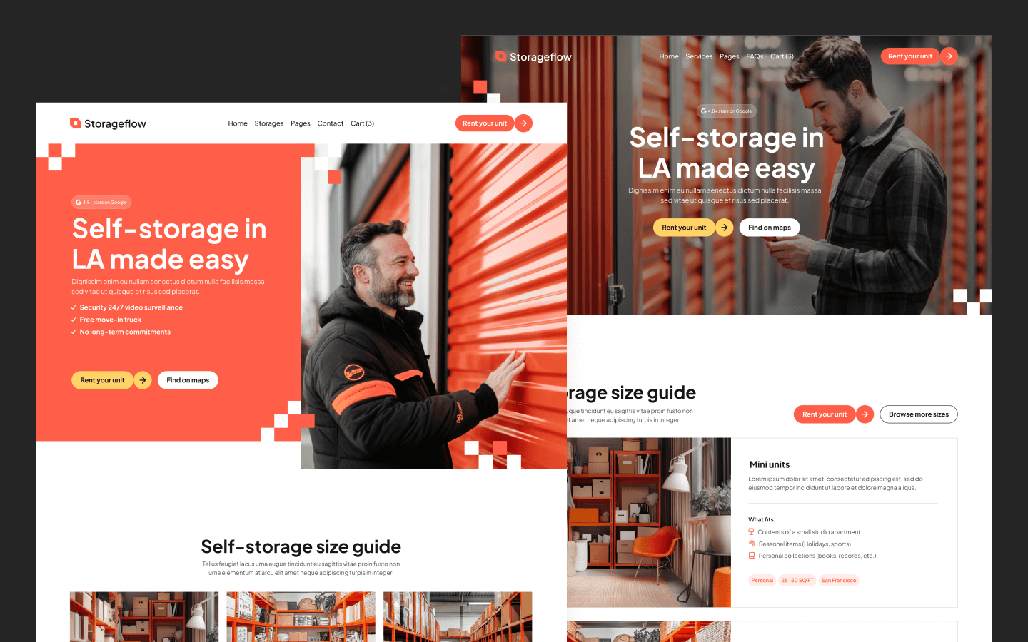Storageflow Webflow Template