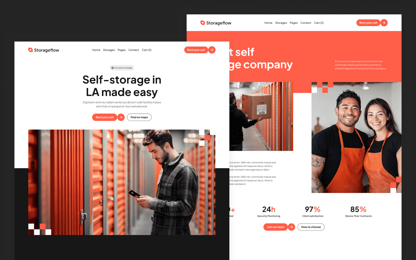 Storageflow Webflow Template