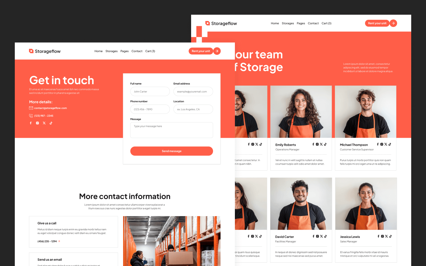 Storageflow Webflow Template