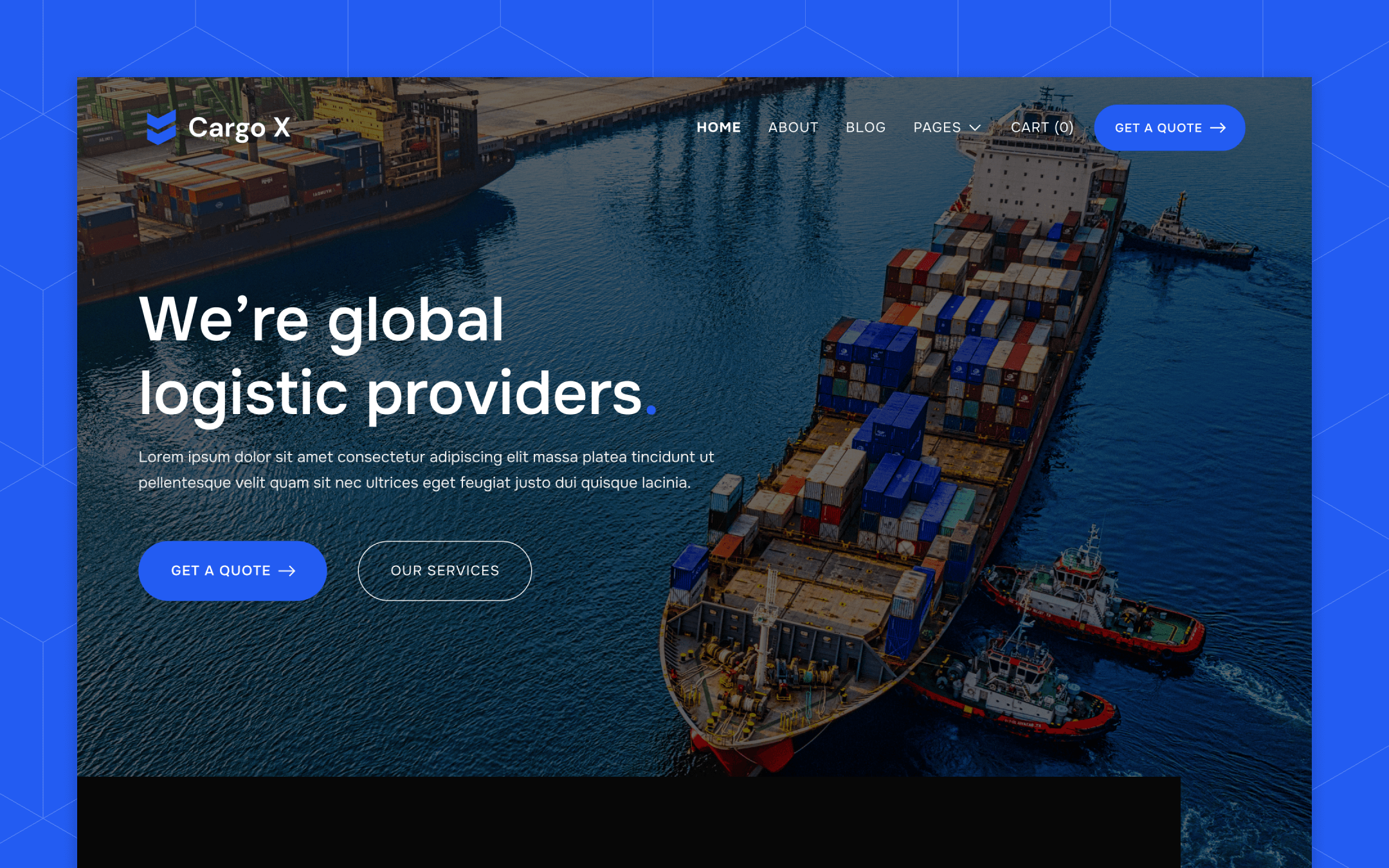 Logistics Webflow Template
