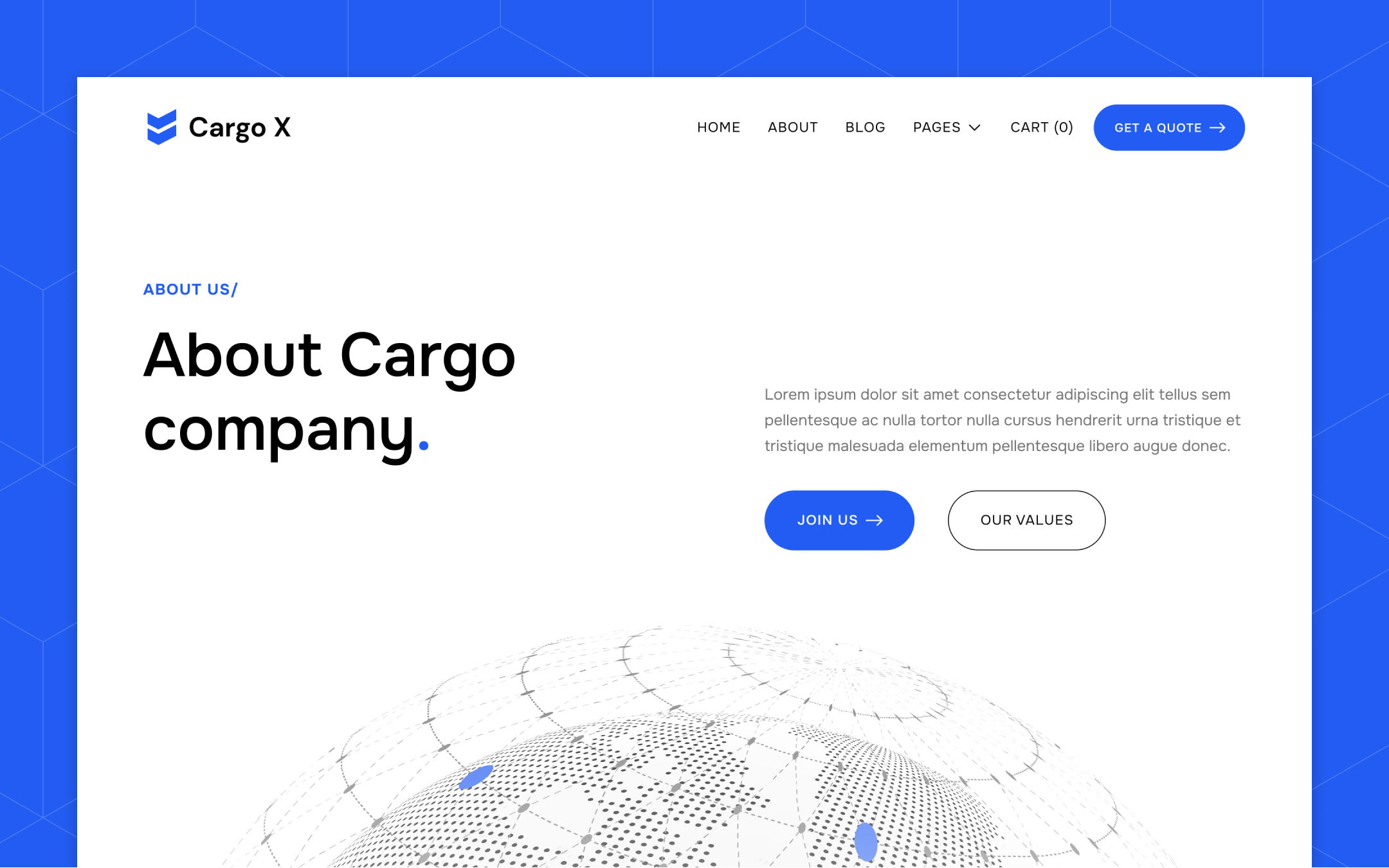 Cargo X Webflow Template