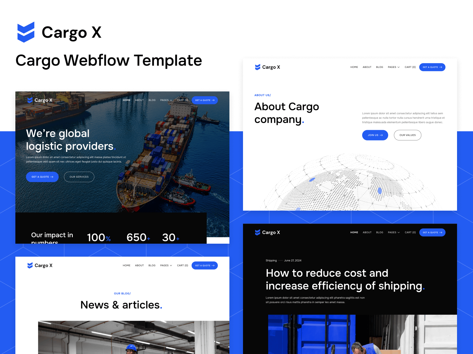 Cargo Webflow Template