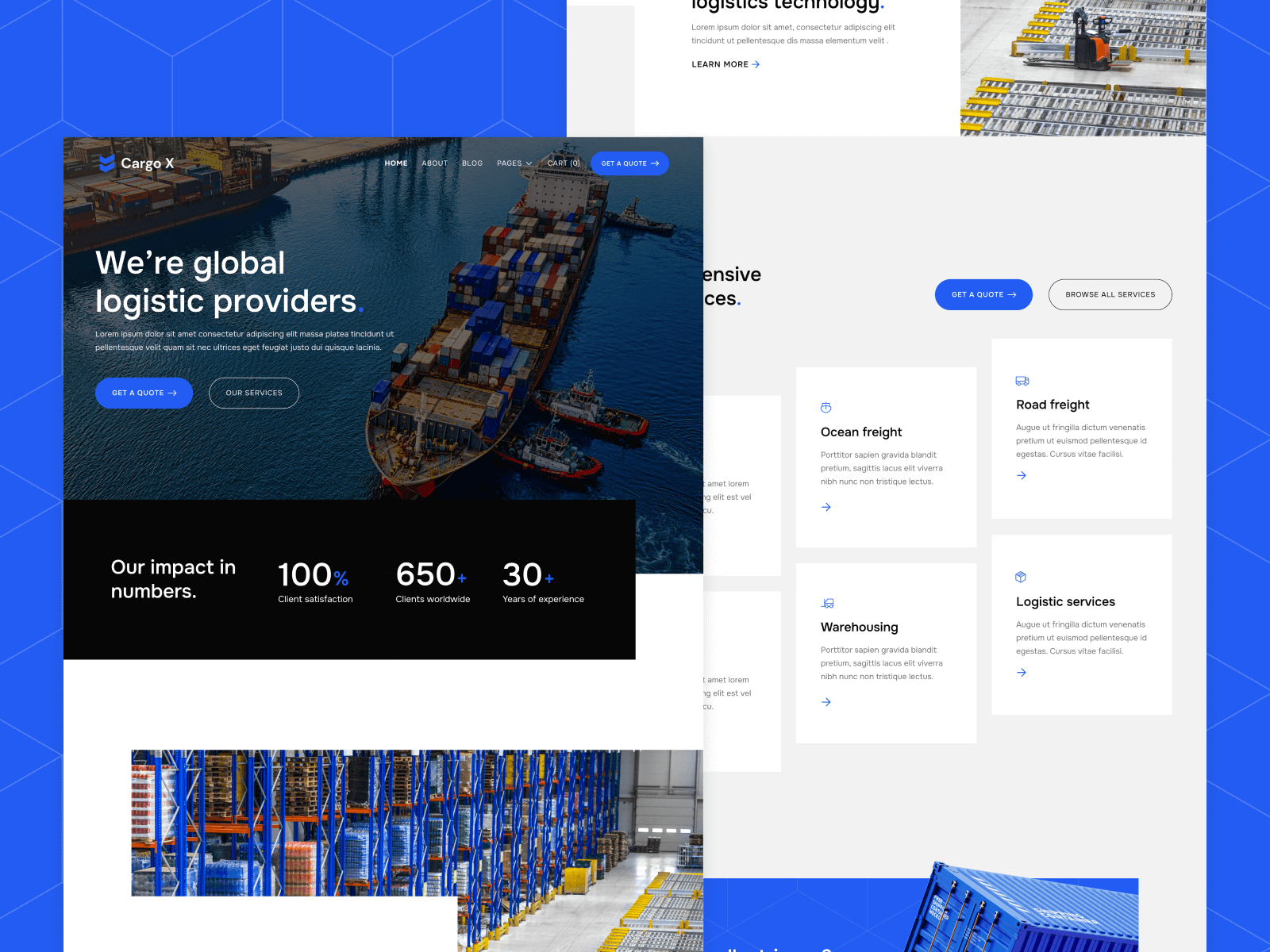 Logistics Webflow Template