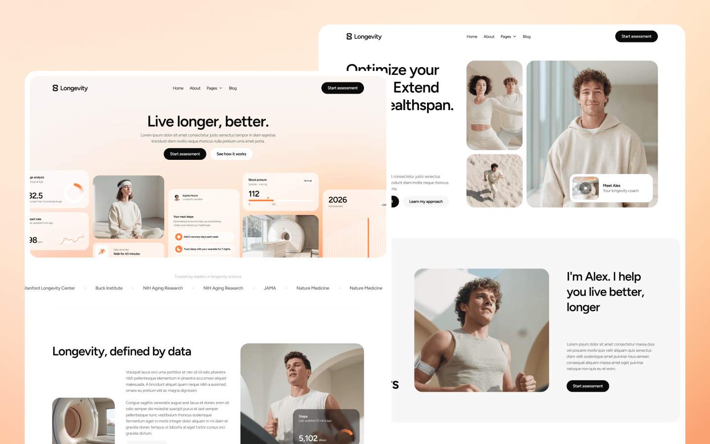 Longevity Webflow Templates
