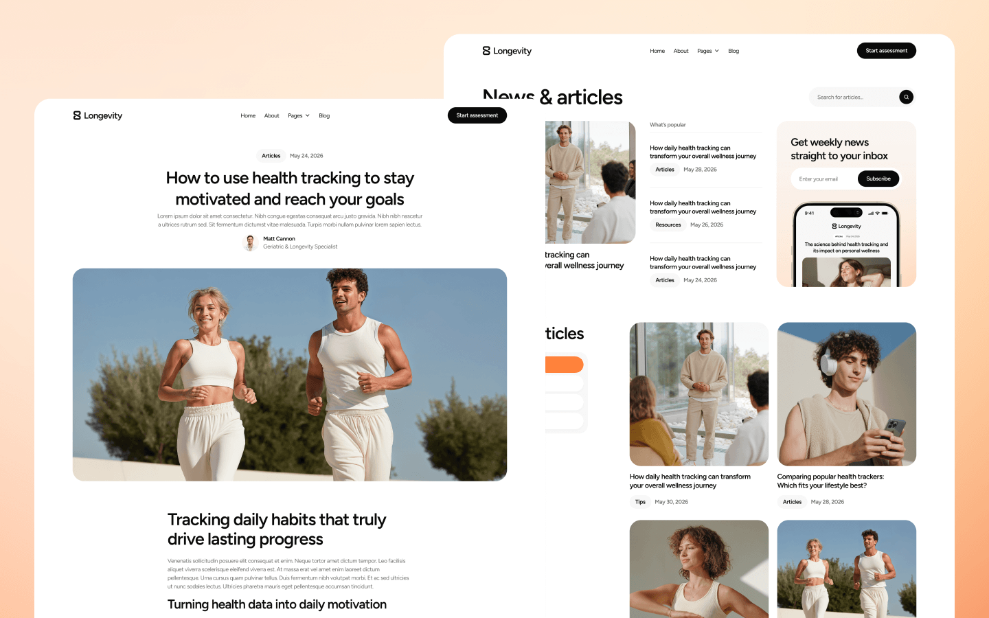 Longevity Webflow Templates