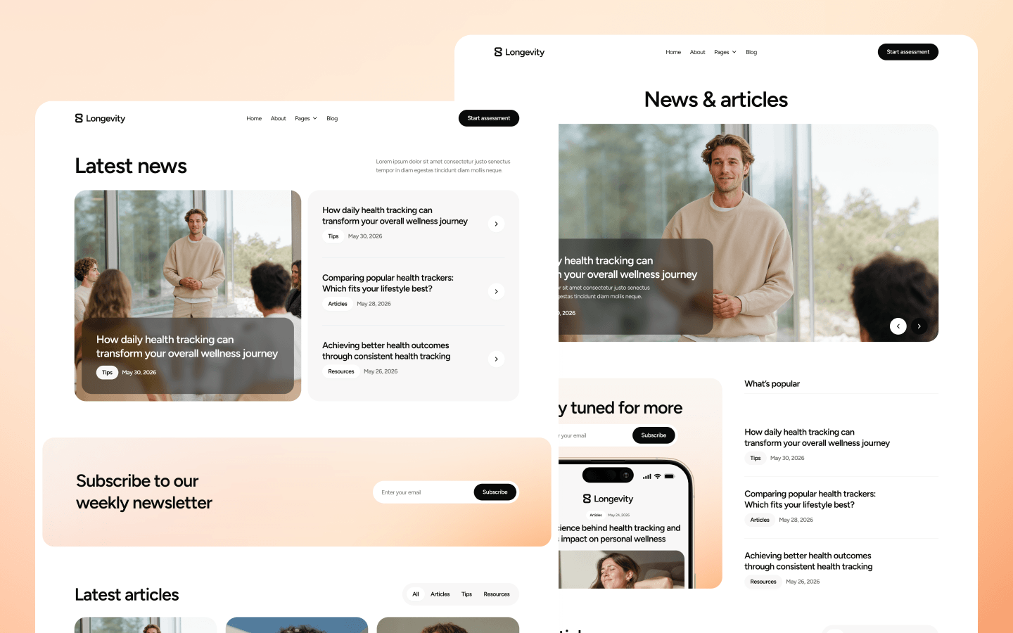 Longevity Webflow Templates