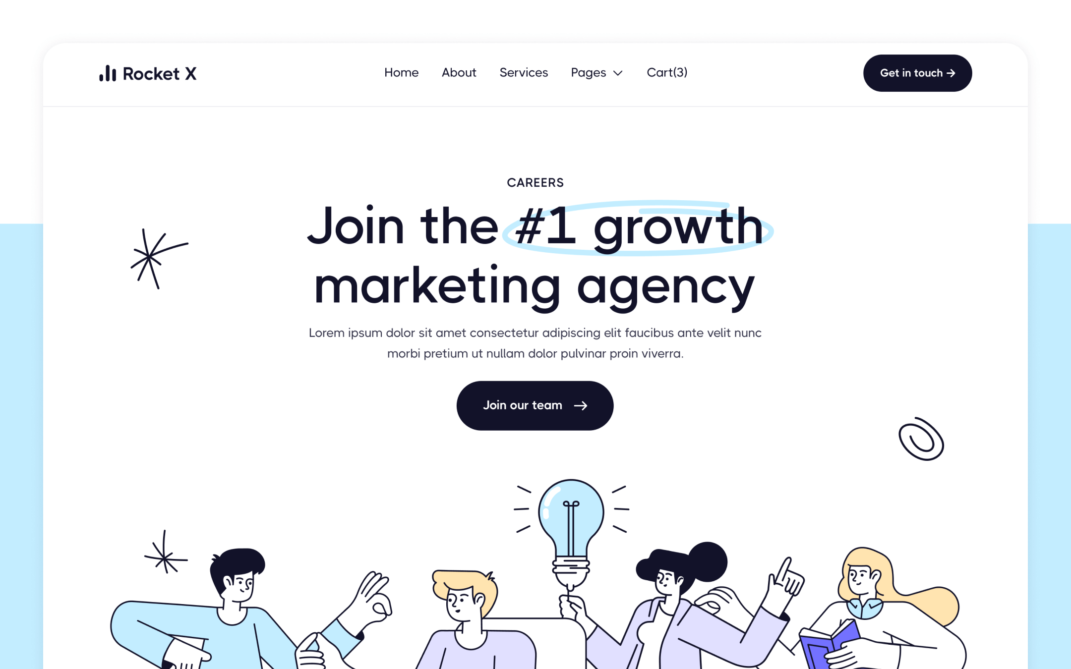 Rocket X Webflow Template