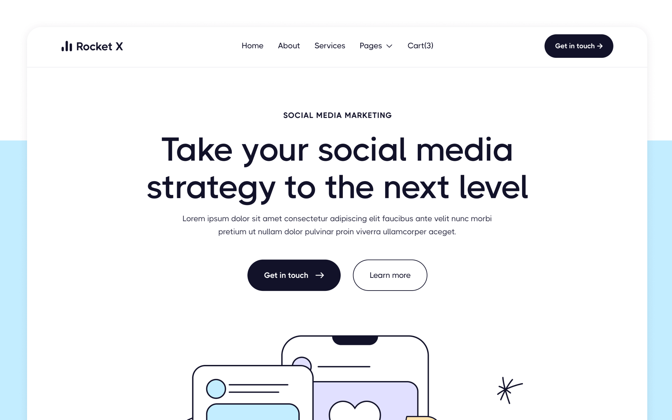 Rocket X Webflow Template