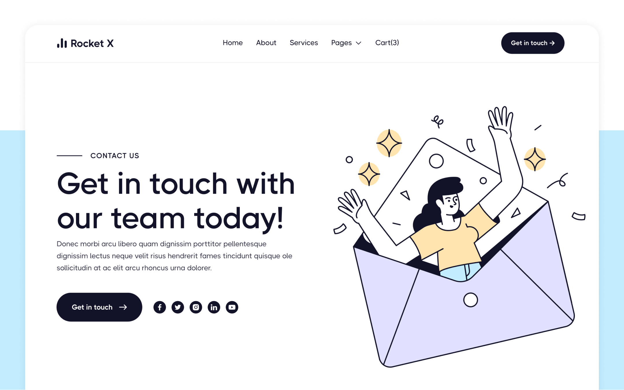 Rocket X Webflow Template