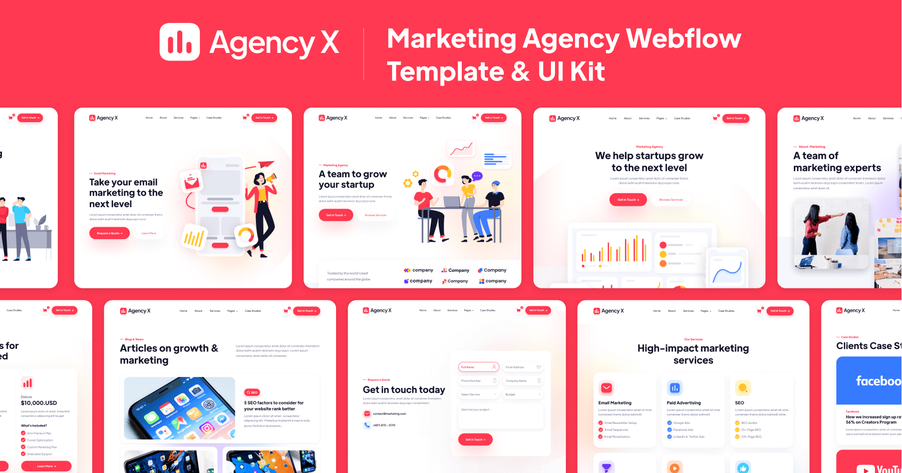 Marketing Agency Webflow Template & UI Kit