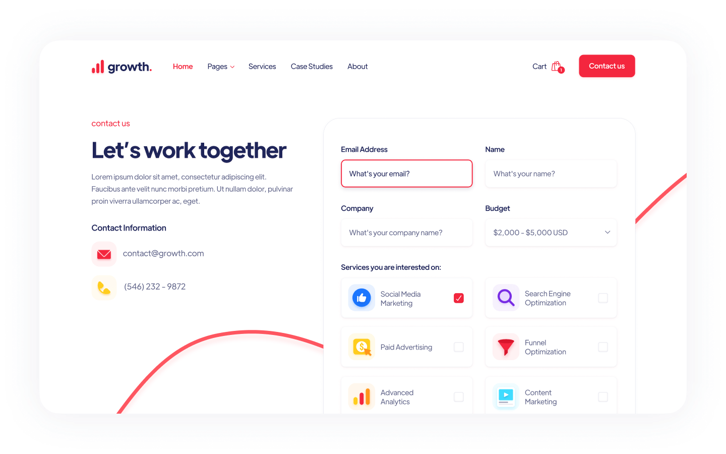 Growth Webflow Template
